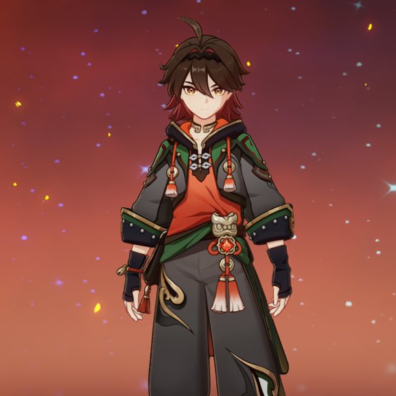 TiredTwig's tweet photo. Dont know how to describe it, but GaMing is the most transmasc character in genshin
Look at his hair... that is not the hair of a cisgender

I love him https://t.co/tpliZOymki