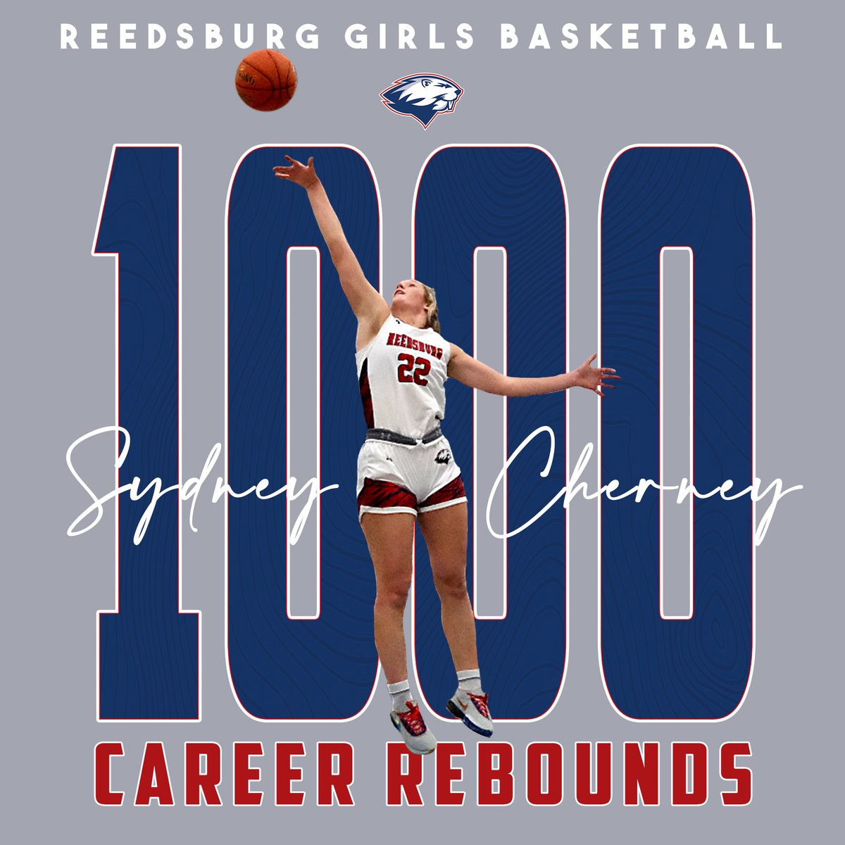 Last night <a href="/CherneySydney/">Sydney Cherney</a> grabbed 18 rebounds to bring her career total to exactly 1000!   Very impressive for any high school player, but even more so for a 5'9" Point Guard.  Congrats Syd!!