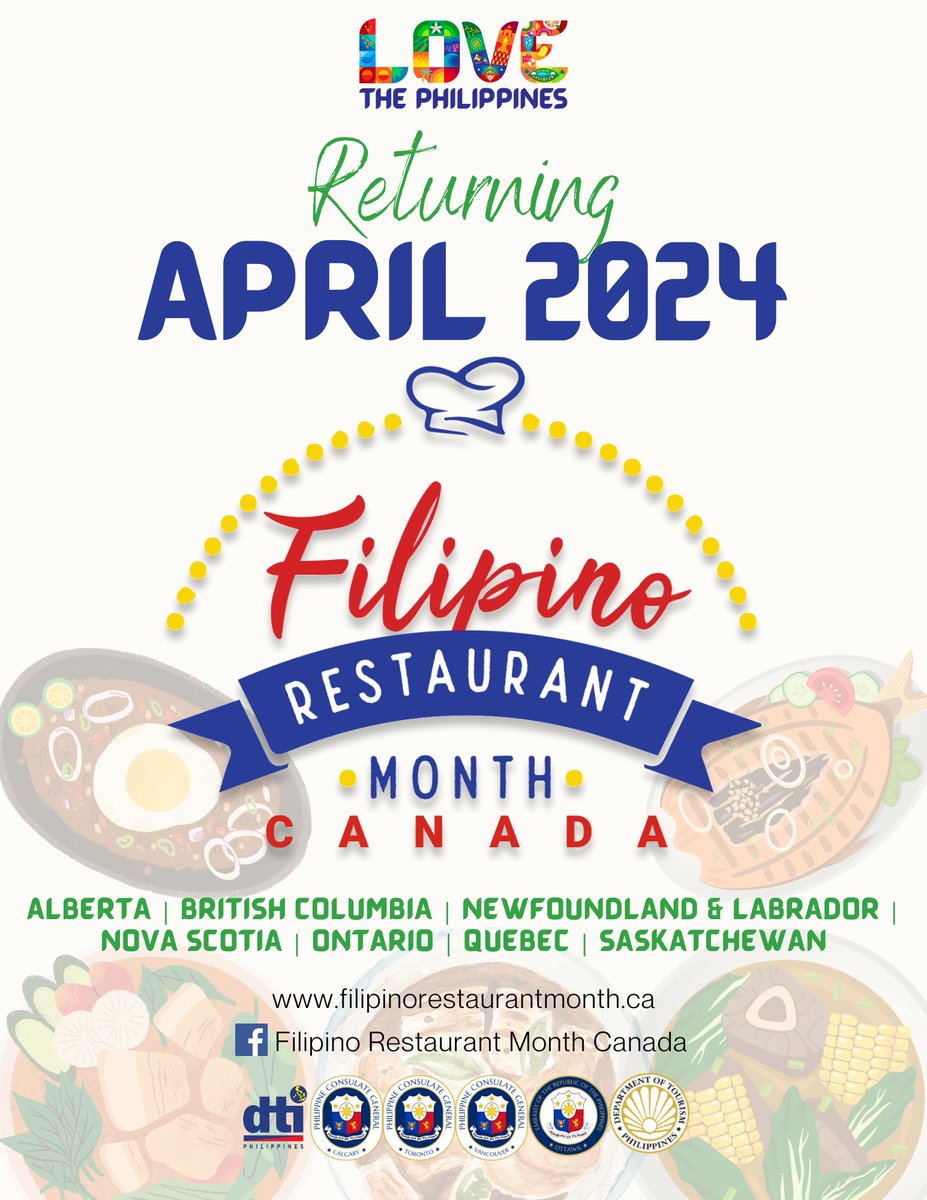 Mark your calendars and watch out for this! 
#filipinorestaurantmonthca #LoveFood #LovethePhilippines