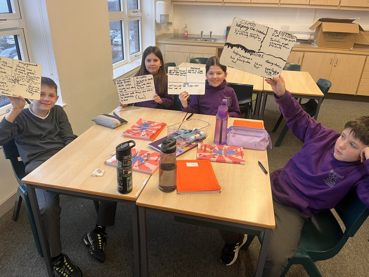 christine_cmo's tweet photo. P7b discussed ways they can show more empathy and compassion in class, the playground and at home. Thank you for your great answers and group discussions. @ASP180 @MrsP7b https://t.co/16nG9wlV7j