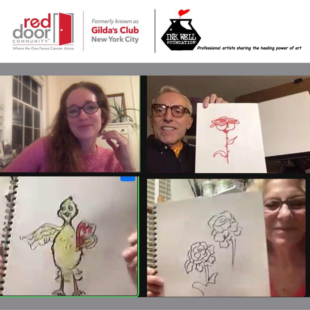 RedDoorCm's tweet image. 🎨✨ Celebrating #InspireYourHeartWithArtDay with a burst of creativity! 

🖌️ Swipe to see some of the incredible art made by #RDC members at our workshops with @InkWellKids! 🙌❤️ 

Learn more about all our program offerings at bit.ly/RDCProgramCale…

#FreeCancerSupport