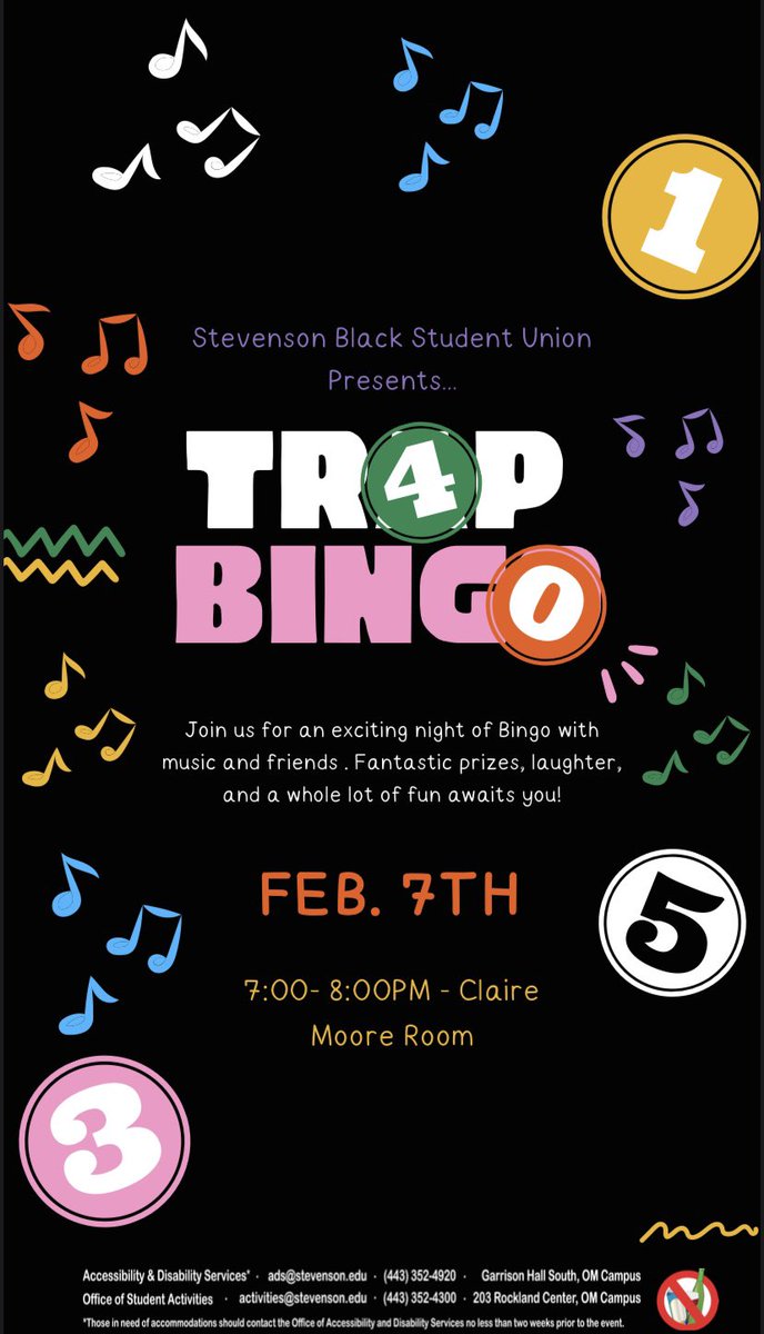 Join BSU next Wednesday from 7-8pm to play Trap Bingo in the Claire Moore room! There will be prizes, food, and lots of fun🎉 We are so excited to be back for our first meeting of the semester! We hope to see you all there!