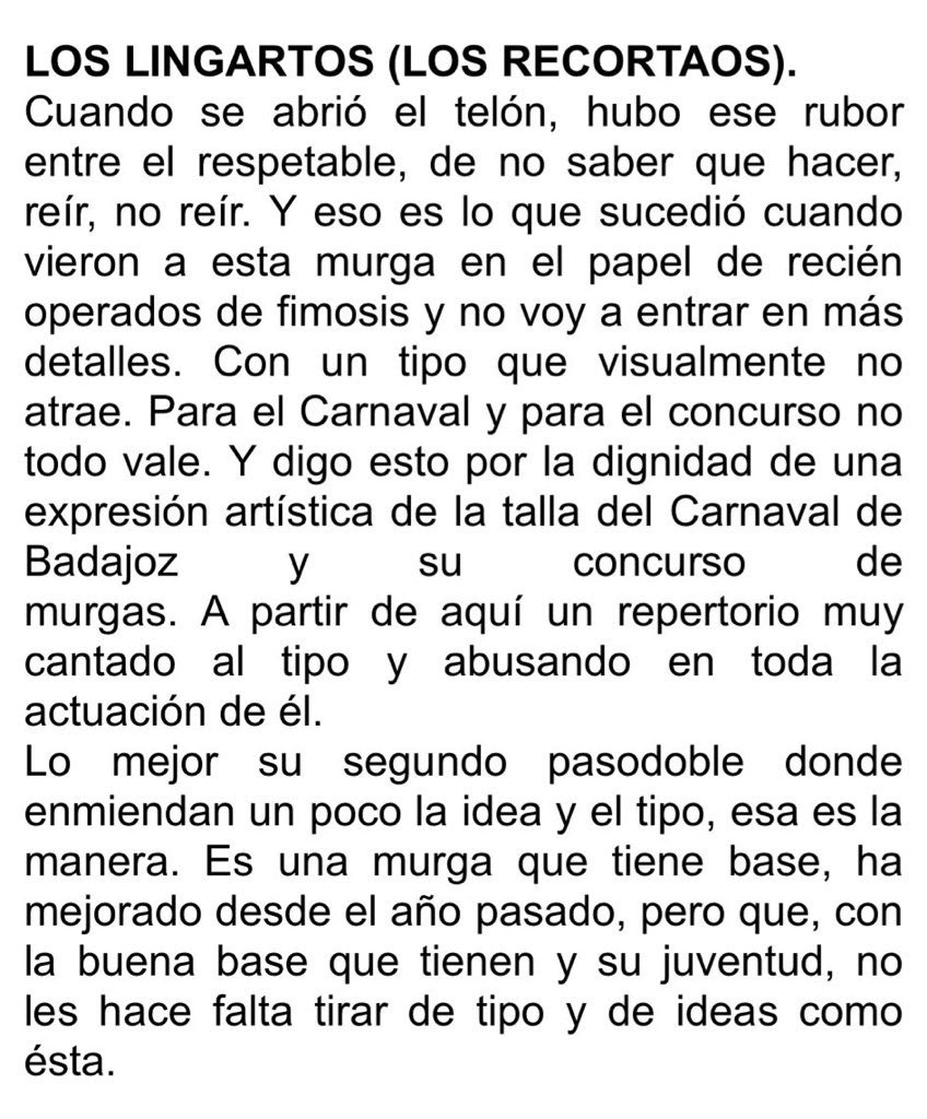 sergiopilotes's tweet photo. Yo creía que el carnaval era la fiesta de la Libertad y el “gracejo”… como para que @Badablog1 se permita el lujo de catalogar lo que es o no es digno para el COMBA, o lo que vale o no vale en Carnaval.

Palabras mayores las del erudito Ángel.

#COMBA2024 @MurgaLingartos https://t.co/FSOpLIhS03