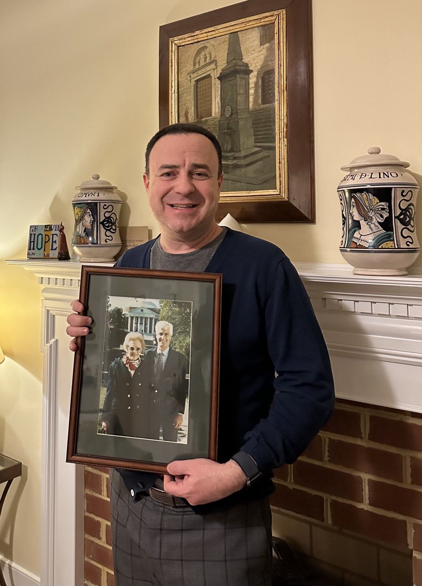 AbbateAntonio's tweet photo. I received a beautiful gift from Dr. George Beller ⁦@CardioUva⁩ today - a picture of Ms. Ruth C. Heede  who established the endowed professorship that Dr. Beller and ⁦@ChrisKramerMD⁩ held before me. ⁦@UVACVRC⁩ https://t.co/Juxat5OJmo