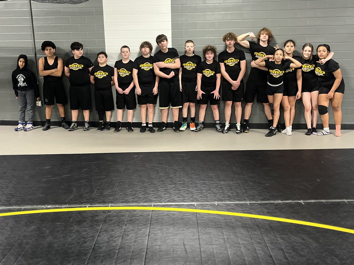 Super proud of these young wrestlers! They did a great job in their first middle school meet 💛🖤