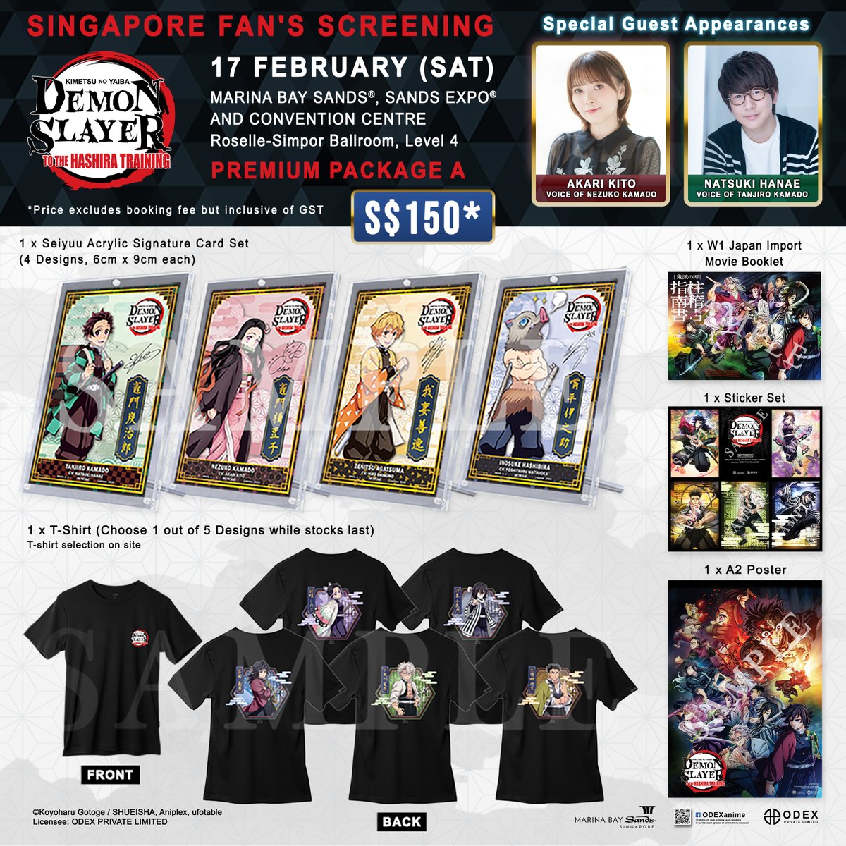 OdexSg's tweet photo. Demon Slayer: Kimetsu no Yaiba - To the Hashira Training -
Singapore Fan’s Screening Premiere:  17 February 2024 (Sat) 10:00 AM

Book the movie tickets at:
Marina Bay Sands 
https://t.co/Awwbue5v3R 

SISTIC
https://t.co/GG7ks9JxFe

#kimetsunoyaiba #demonslayer #ODEXAnime #ODEX https://t.co/LLJinwQ8k7