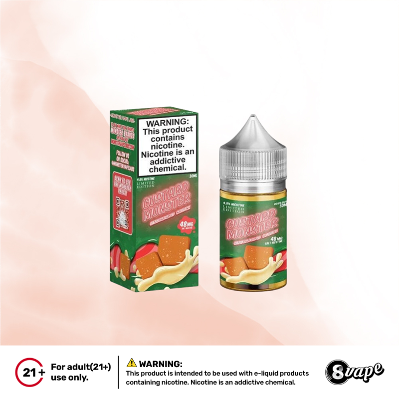 🍰 Elevate your vape experience with Custard Monster NTD Gingerbread Crunch Nic Salt! 🌬️
eightvape.com/products/custa…
✨ A delectable blend of custard sweetness and warm gingerbread crunch. 
Treat your taste buds now! 😍 
#newvape #gingerbreadvrunch #vapemagic #nicsalt