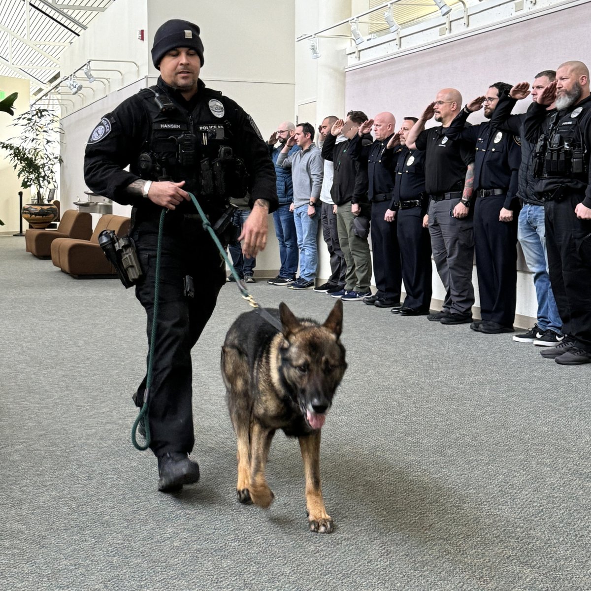 On Monday, one of the longest-serving K9 officers at @GreshamPolice, Recon, formally retired. 👏🏽👏🏽👏🏽👏🏽👏🏽👏🏽
Read more about Recon and his amazing career here: bit.ly/4807zNh