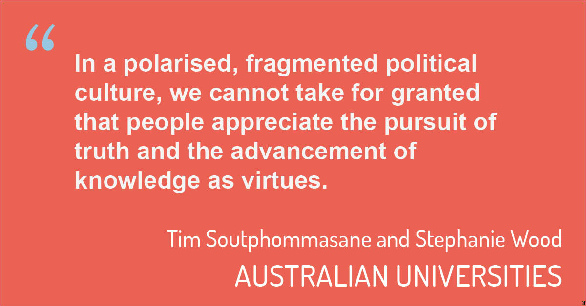 In 'Australian Universities', more than twenty experts rekindle a much-needed conversation about the vital role of public universities in our society. Read more: bit.ly/3OZ5F7P #sydneyuniversitypress