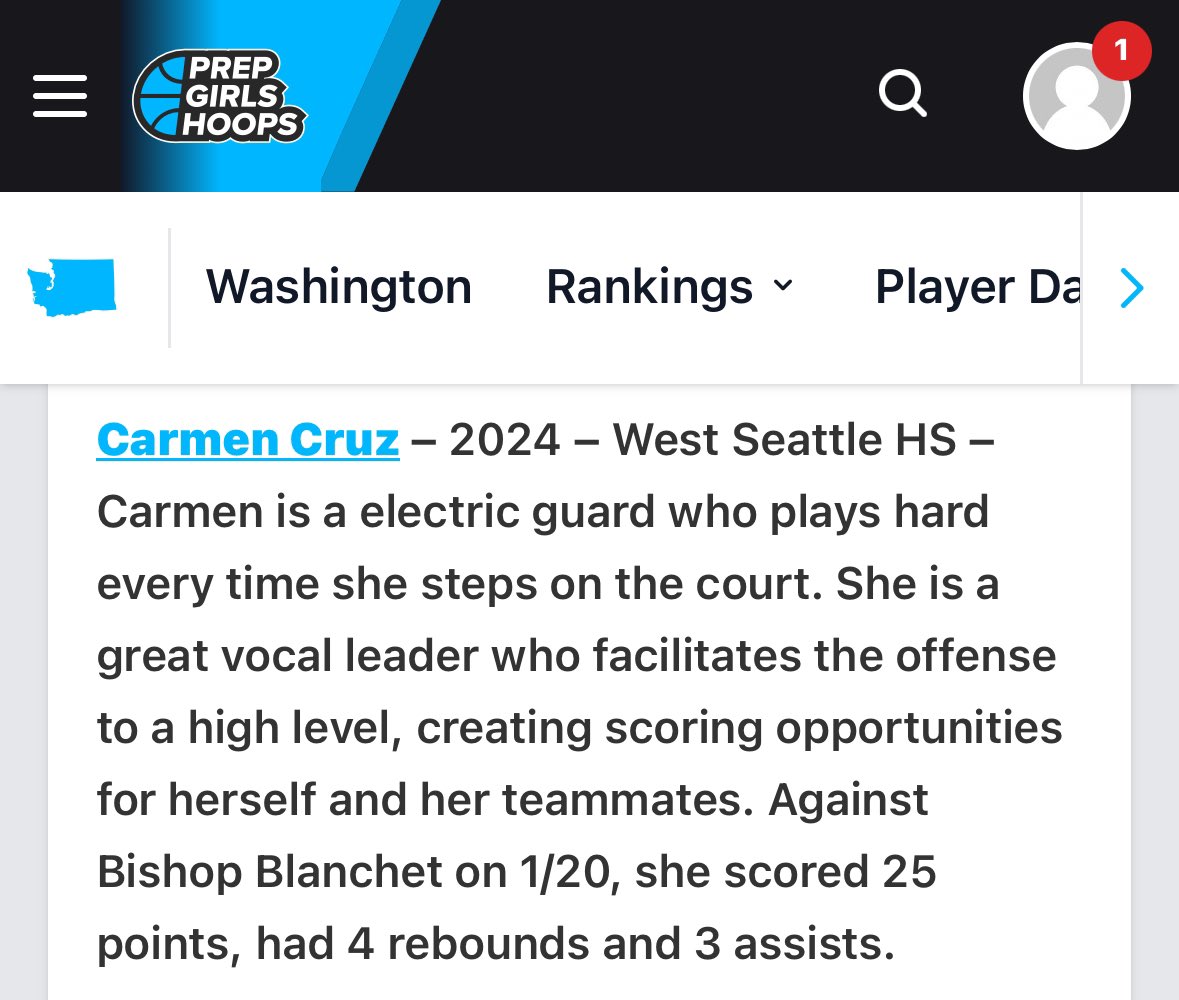 Thanks for the shout out <a href="/DevinRecord/">Devin Record | Coach, Recruiter, & Scout |</a>! <a href="/CarmenFloraCruz/">Carmen</a>  has been putting in the work this year so it’s great for her to be recognized!