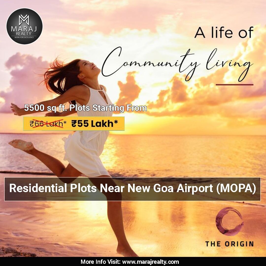 MarajRealty's tweet image. Luxury plots near the new Goa airport offer a stunning beach view. Imagine waking up to the sound of crashing waves and the sight of golden sands right outside your doorstep. 
#goaplots #marajrealty #theorigin #beachviewplots #beachview #waves #affordablegoaplots