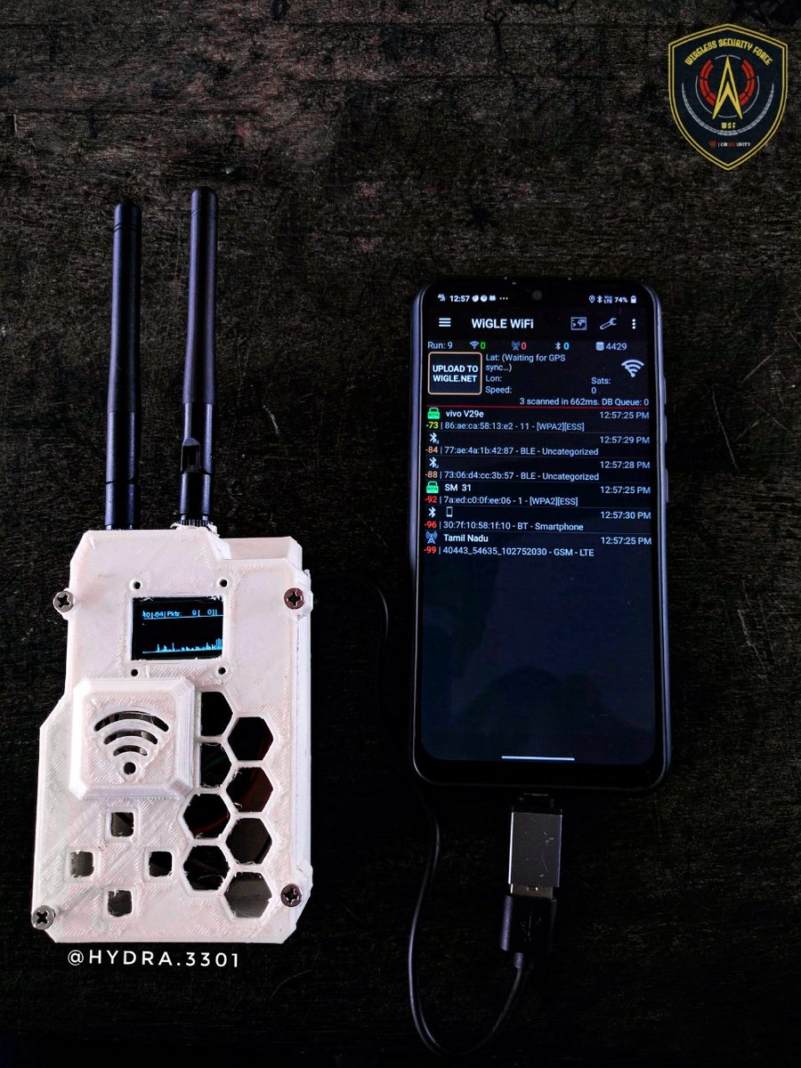 obs3curity's tweet photo. Wardriving status: Unstoppable. Packet monitor in hand, making Wi-Fi waves and bad jokes

#wifi #wardriving  #sigint #3dprinting #fyp #cybersecurity #redteam  #hydra3301 #flipperzero #hackrf #rtlsdr #sdr #hamradiooperator #hamradio #amatuerradio #communication https://t.co/JPzNrmMVnc