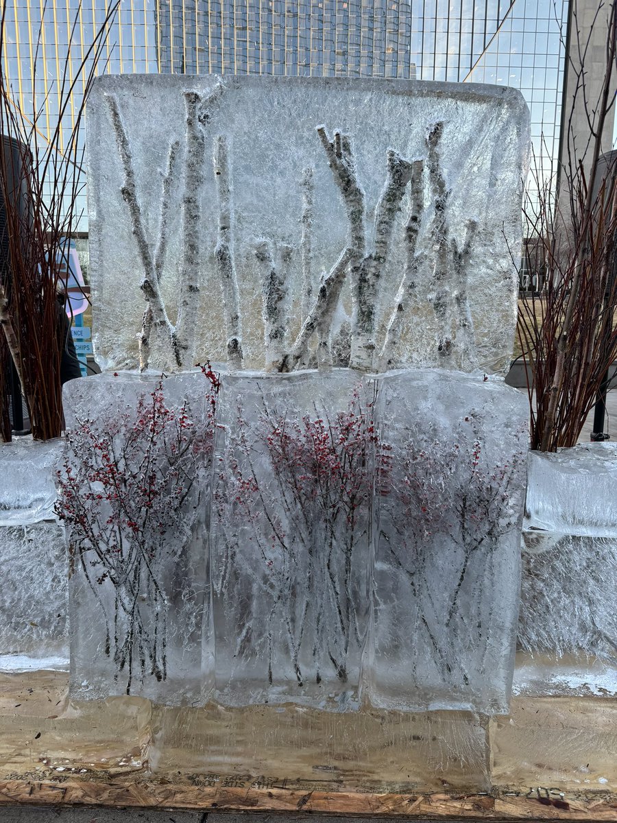 johnerent's tweet photo. This is the stuff we could do more of if we got the buses off Nicollet. A 50-foot-long ice bar right on Nicollet, with a nice turn-out on an early Wednesday afternoon! The festival goes for several more days, so get there before the bar melts!! #mymplsdt #mplsdowntown https://t.co/yl5qdnKR5y