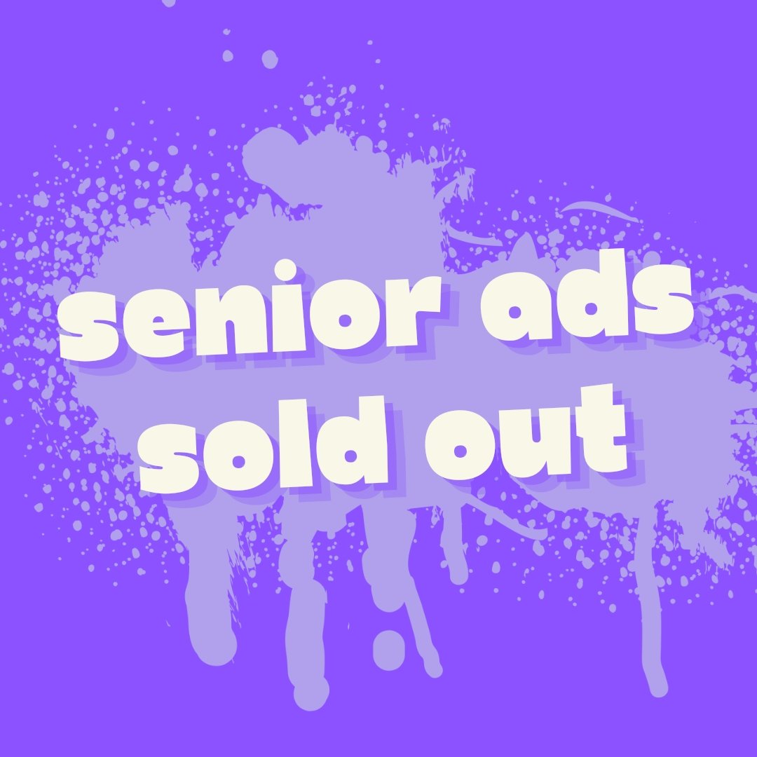 Chargers, it rarely pays to wait till the last minute. Senior ads are officially sold out...
Don't forget to buy your yearbook! #wearefu1shear