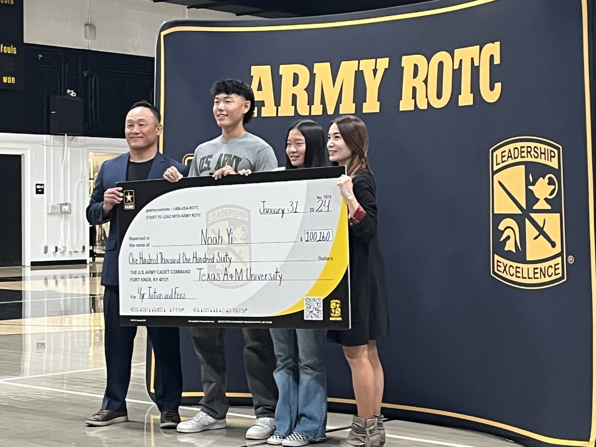 baseball_sunny's tweet photo. Congratulations to Noah Yi for earning a Full ROTC Scholarship to Texas A&amp;M https://t.co/eyoqzrQcLm