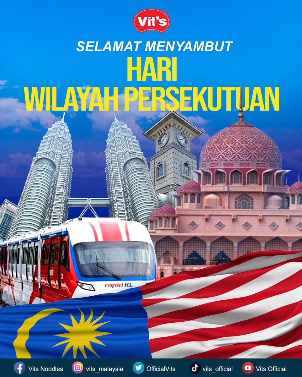 OfficialVits's tweet image. Selamat Menyambut Hari Wilayah Persekutuan 

#HariWilayahPersekutuan 
#vitsnoodles 
#vitshalal 
#panmeegorengpedas