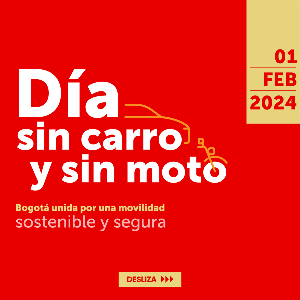 SectorMovilidad's tweet photo. 🟡🔴#AEstaHora inicia la jornada del #DíaSinCarro y sin moto, recuerda que finaliza a las 9:00 p.m.

✅Conoce las excepciones y usa otros medios de transporte como la bici y el transporte público o aprovecha para caminar por la ciudad.

➡️Más info en: https://t.co/8qJN97jXts https://t.co/TO1BY1rudD
