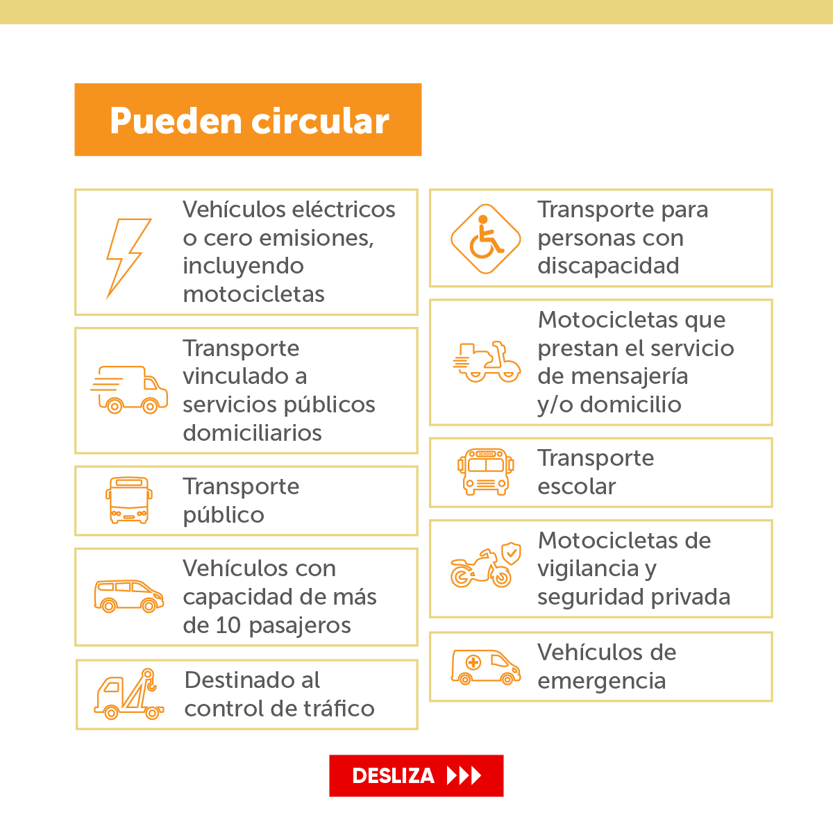 SectorMovilidad's tweet photo. 🟡🔴#AEstaHora inicia la jornada del #DíaSinCarro y sin moto, recuerda que finaliza a las 9:00 p.m.

✅Conoce las excepciones y usa otros medios de transporte como la bici y el transporte público o aprovecha para caminar por la ciudad.

➡️Más info en: https://t.co/8qJN97jXts https://t.co/TO1BY1rudD