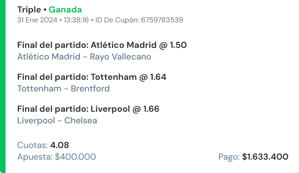 ApuestassLM's tweet photo. GANAMOS CUOTA 4.08 ✅🔥✅

Trabajamos Para Ganar ✍️ https://t.co/CjtC5hqtZo