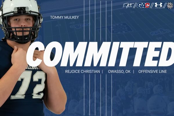 Tommy Mulkey (@mulkey_tommy) on Twitter photo Excited to say I am 110% #committed to <a href="/SWOSUFootball/">SWOSU Football</a> #dawg @SWOSU Thankful for everyone that has helped me to get here! <a href="/CoachBlizz/">Tyler Blizzard</a> <a href="/CoachMarley/">Brent Marley</a> <a href="/coachrice_4/">Andrew Rice</a> <a href="/boone_feldt/">Boone Feldt</a> <a href="/Coach_MikeLucas/">Mike Lucas</a> #riseup Excited to say I am 110% #committed to <a href="/SWOSUFootball/">SWOSU Football</a> #dawg @SWOSU Thankful for everyone that has helped me to get here! <a href="/CoachBlizz/">Tyler Blizzard</a> <a href="/CoachMarley/">Brent Marley</a> <a href="/coachrice_4/">Andrew Rice</a> <a href="/boone_feldt/">Boone Feldt</a> <a href="/Coach_MikeLucas/">Mike Lucas</a> #riseup