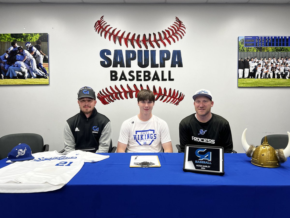 Sapulpa Baseball (@sapbaseball) on Twitter photo Congrats to <a href="/Peter_shibley21/">Peter Shibley</a> on signing with Carl Albert State College today! He kicks off his Senior year in one month! Congrats to <a href="/Peter_shibley21/">Peter Shibley</a> on signing with Carl Albert State College today! He kicks off his Senior year in one month!