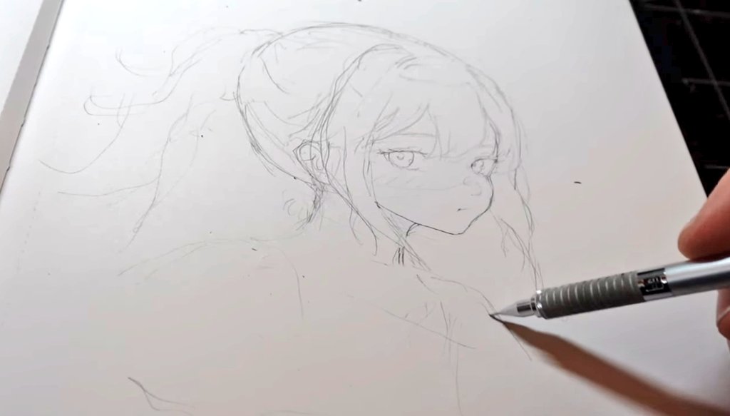 While I wouldn't usually recommend going straight to anime styles when learning to draw, it's impressive how quick learner Pewdiepie is Makes me feel like I have to level up my own skills now