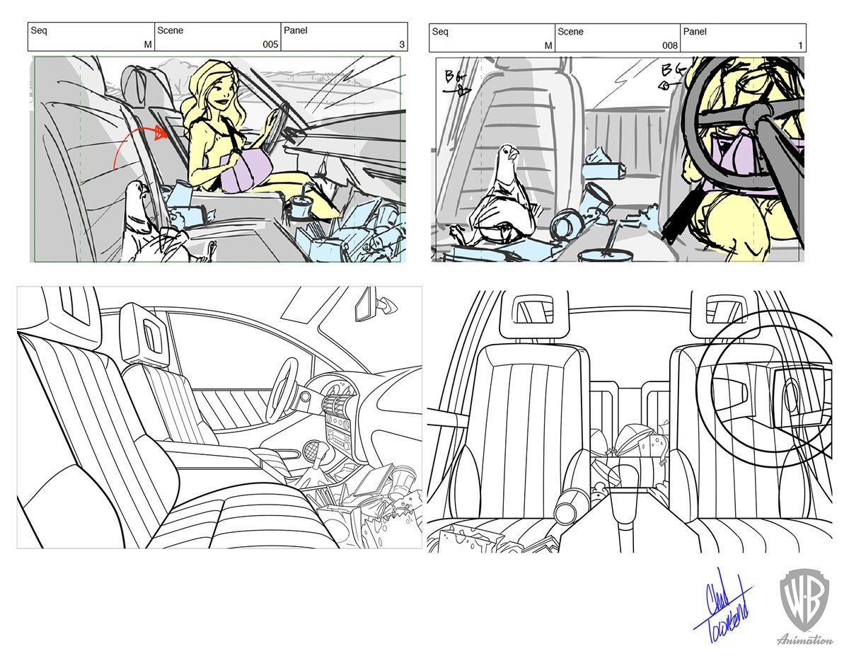 ChadTHX1138's tweet photo. Car Interiors for Mike Tysons Mysteries. I really enjoyed the challenge of drawing these kinds of shots. https://t.co/mwJxtxzVpH