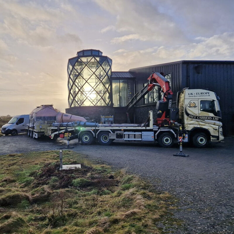 GrayAndDick's tweet photo. Congratulations to Dyce Carriers Ltd on the safe and successful delivery of the Speyside Copperworks stills to #BenbeculaDistillery.
And after much hard work, they even managed to capture this stunning photo!
> enquiries@gdltd.net
> 0141 952 9619
#GrayAndDick #GoldenHour https://t.co/k4c2WWnt9Y