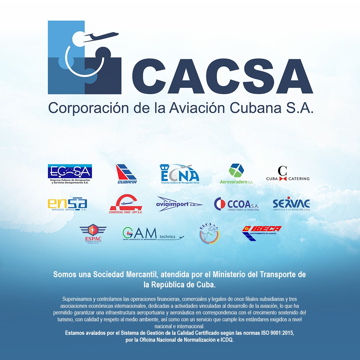 🇨🇺 | Nuestro Sistema Empresarial contribuye al desarrollo social y económico del país con su gestión integral en función de diversas actividades vinculadas a la aviación ✈️✈️✈️ . . #AviaciónCubana