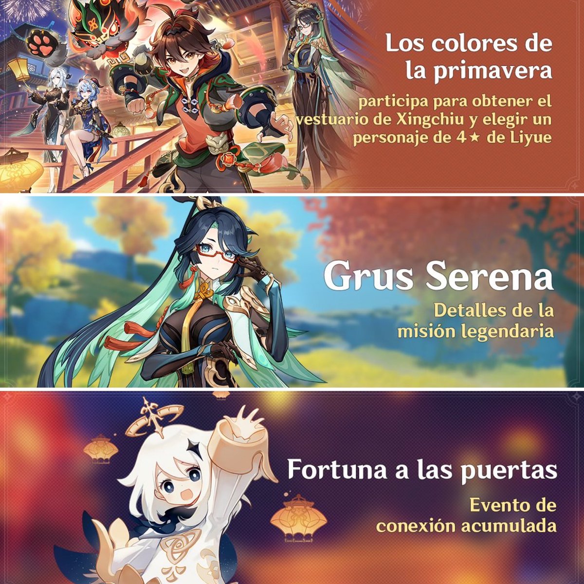 LadySibi's tweet photo. 🔴STREAM ON💜
⛲#DROPS⛲ 
Parche 4.4 'Los colores de la primavera' (que ha salido hoy)
Descubriendo el #ValleChenyu 🏞 en #GenshinImpact
Tiradas a #Xianyun 🌬 mi querida #PreservadoraDeNubes!

💙https://t.co/qLYzJvy5vD 🩵

#Genshin #Fontaine  #Adeptus #Gaming #RitoDeLaLinterna https://t.co/njIB7TFprT