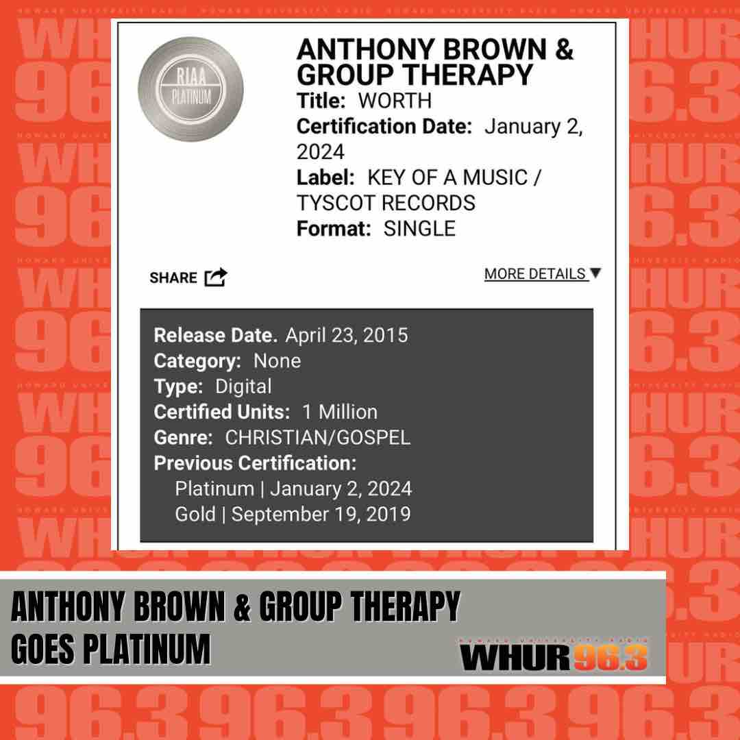 Congratulations!!!!!!! 🙏🏽🙏🏽🙏🏽 @ajblive 
This month..9 years later… “WORTH” has gone PLATINUM!!!! 😳. One. Million. Copies. Sold. Worldwide. 😭😭.