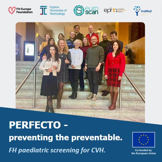 fhpatienteurope's tweet image. #PERFECTO has kicked off!  

“Preventing thE PReventable – Familial HypErCholesterolaemia paediaTric screening for cardiOvascular health”  = PERFECTO.

A landmark initiative for #personalized #prevention, tackling the #genetic cause of #cvd through the lens of social #innovation