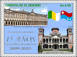 El Dorado de <a href="/LuisFeLugo/">Luis Felipe Lugo</a> ha emitido un sello postal en conmemoración de los 15 años de relaciones diplomáticas con #Valumar.  A esta emisión se unirá mañana la que el Servicio Postal Valumar ha preparado para celebrar esta efeméride.

Noticia completa: valumar-centrodeprensa.blogspot.com