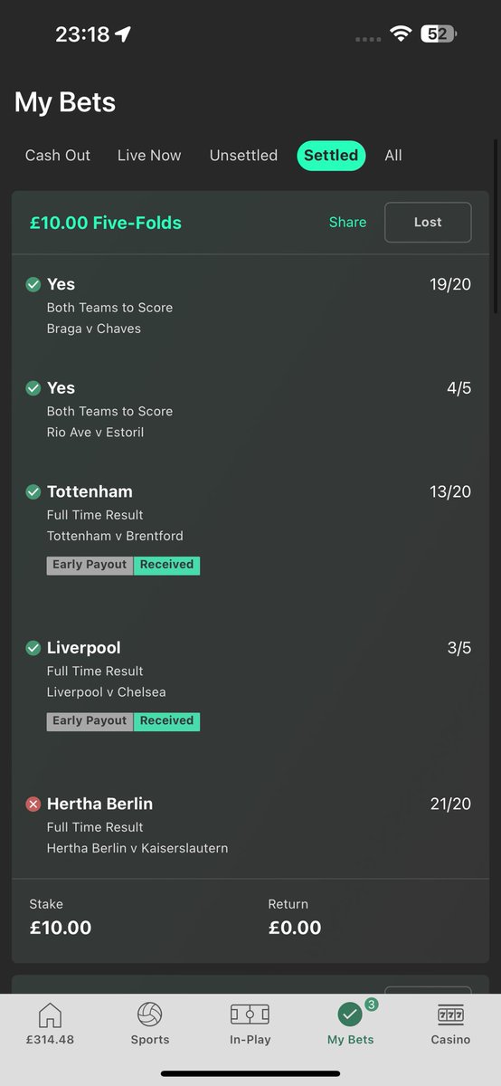 Finbow88's tweet photo. @SmartAccaTips When you rush the bet on and select the wrong option for a win instead of BTTS 😭 https://t.co/zzBFh3JInk