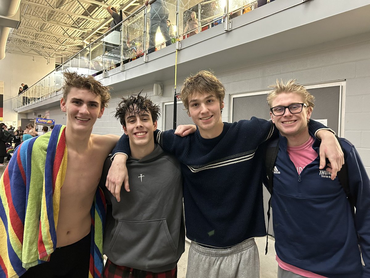 200 Medley Relay #statebound 🔥 @MacMoore_KSHSAA <a href="/KSHSAA/">KSHSAA</a> <a href="/SJA_Gameday/">St. James Thunder Athletics & Activities</a> #swimming