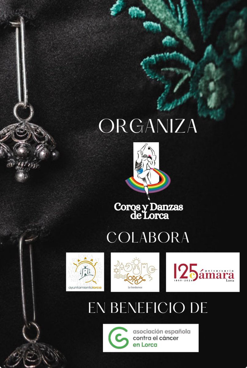 FOLK FUSIÓN SOLIDARIO
Te gusta la moda?
Estamos organizando un extraordinario evento de moda de toda la Región. A beneficio de la <a href="/AECCLORCA/">AECCLORCA</a> 
Una enorme representación del comercio e instituciones locales involucradas para hacerlo realidad.
🗓️2-Marzo.🕘21:00Hrs. 📍Pabellón Ifelor