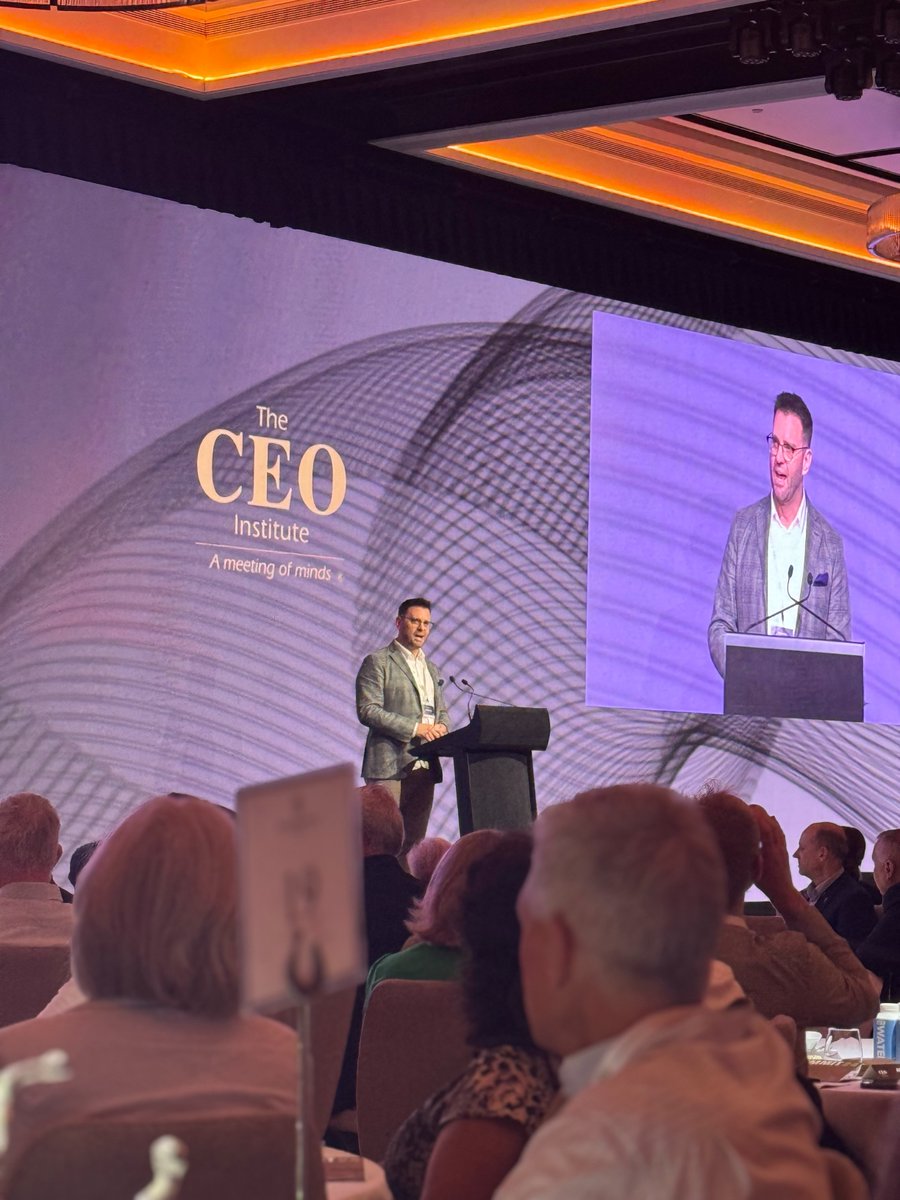 The Institute's Doug Spahn welcomes delegates. Huge news with our Founder Ken Gunn's retirement. Belong2 belong2.com.au will take the reins for our next chapter. New CEO Richard Wynn spoke of the strength of the community of leaders that make up the Institute. #ceosummit