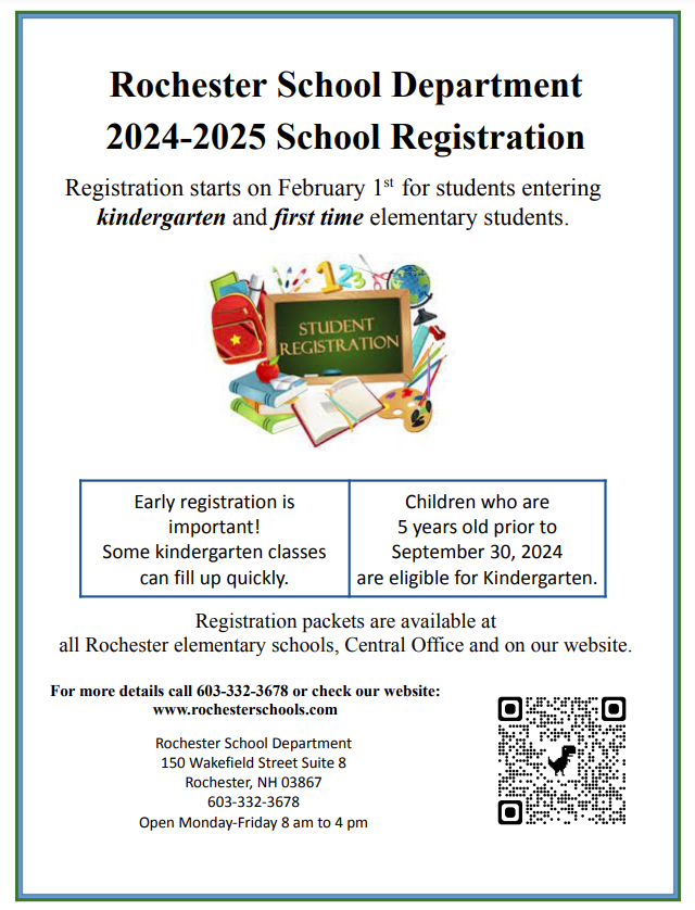 Kindergarten registration opens on February 1st. Please register early to reserve your spot at your zoned school. bit.ly/422eHap