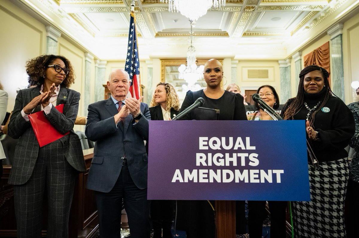One year ago today, we introduced legislation to remove the arbitrary deadline that has delayed enshrining the #EqualRightsAmendment as the 28th Amendment to the Constitution.

Equality is long overdue.

We must bring H.J. Res 25 to the floor for a vote.