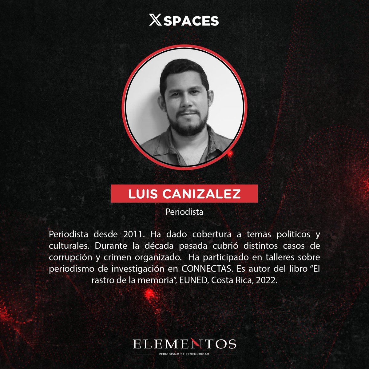 RevElementos's tweet photo. 💻 #SpacesElementos| El próximo viernes, el periodista Luis Canizalez se unirá a nuestro space para analizar los perfiles de los candidatos presidenciales en unas elecciones que se caracterizan por irregularidades. 🗳️
📅 Viernes 2 de febrero de 2024
⏰ 7:00 p.m. https://t.co/KQiNPuFjNa