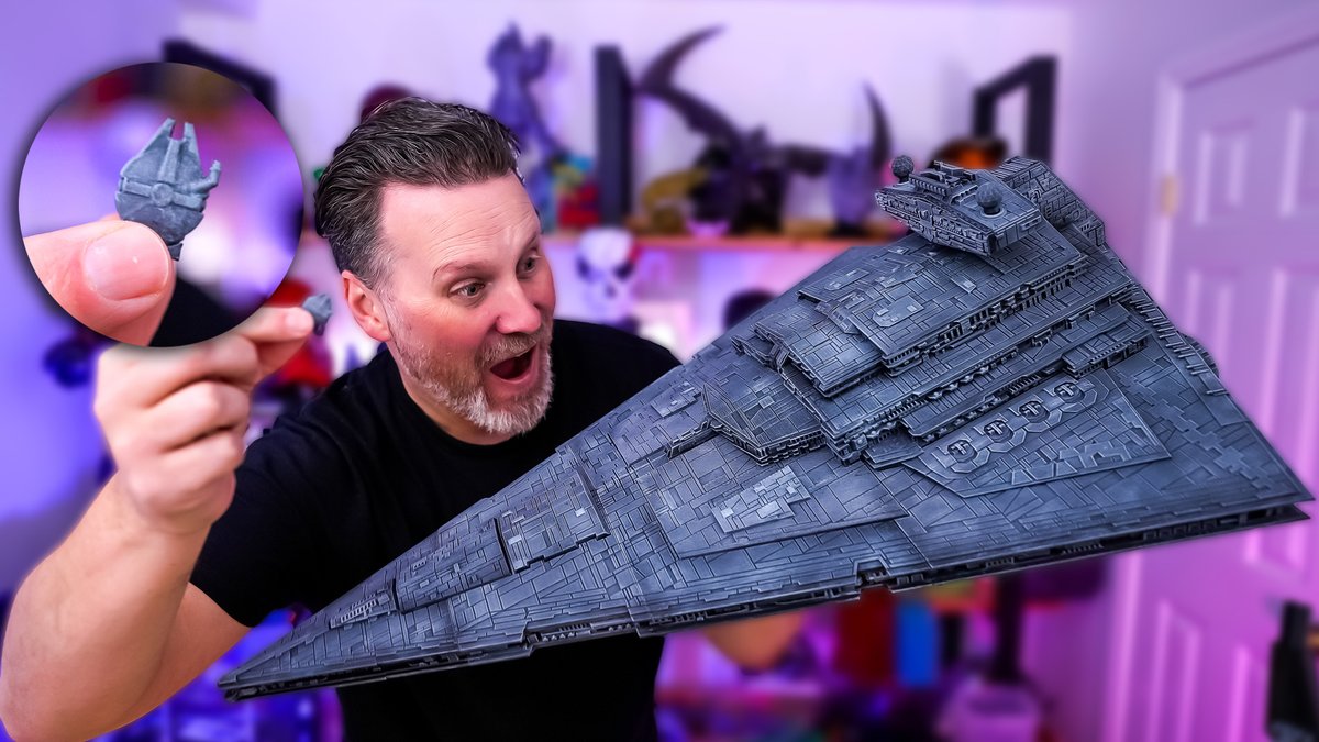 I had way too much fun with this project

Fab365 Star Destroyer - Printed on the <a href="/Elegoo_Official/">ELEGOO</a> Neptune 4 Plus &amp; 4 Max 🤘

youtu.be/aCGzI-1IiFg