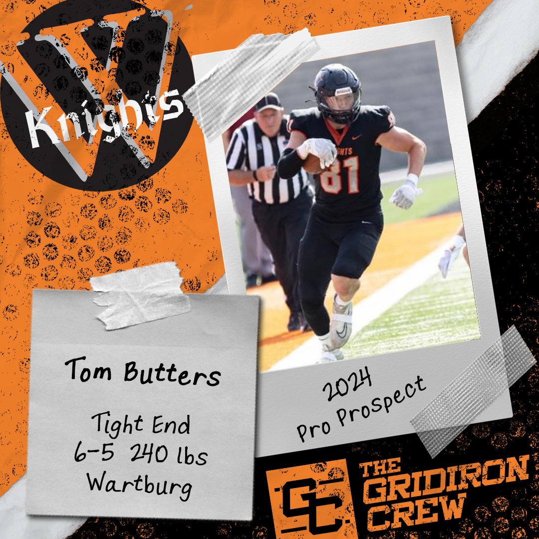 The Gridiron Crew 🏈 (@gridiron_crew) on Twitter photo ⚠️ Attention Pro Scouts, Coaches, and GMs ⚠️
You need to look at 2024 Pro Prospect, Tom Butters <a href="/ThaRealButterz/">Tom Butters</a>, a TE from <a href="/WartburgFB/">Wartburg Football</a>
👀 See our Interview: thegridironcrew.com/tom-butters-20…
#2024ProProspect #DraftTwitter #NFLDraft #NFL #CFLDraft #CFL #ProFootball 🏈 ⚠️ Attention Pro Scouts, Coaches, and GMs ⚠️
You need to look at 2024 Pro Prospect, Tom Butters <a href="/ThaRealButterz/">Tom Butters</a>, a TE from <a href="/WartburgFB/">Wartburg Football</a>
👀 See our Interview: thegridironcrew.com/tom-butters-20…
#2024ProProspect #DraftTwitter #NFLDraft #NFL #CFLDraft #CFL #ProFootball 🏈