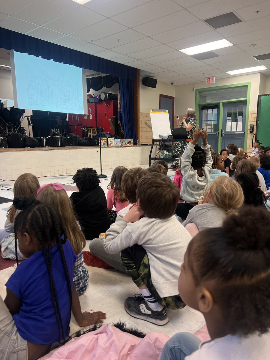 It is Literacy Day at Brooks!! And our #BrooksBees 🐝 were visited by 2 authors from <a href="/HFBooks/">Hooray for Books!</a>! We learned about revision, illustrations, &amp; the writing process. 📚 Thank you for sharing your work with us 📝 <a href="/ACPSk12/">Alexandria City Public Schools</a> <a href="/ACPSreads/">ACPS Reads</a>