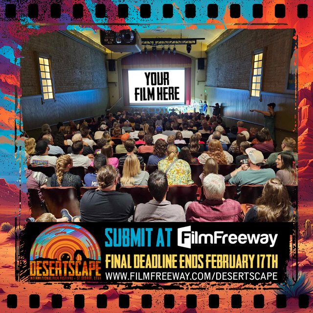 Submit your films and screenplays to the Desertscape International Film Festival: Year Six 🏜️ Don't miss out on the chance. Final deadline is Feb 17th! 🗓️ Share your stories with the world. 🌎 #FilmFestival #SubmitNow #desertscape2024

filmfreeway.com/Desertscapefil…