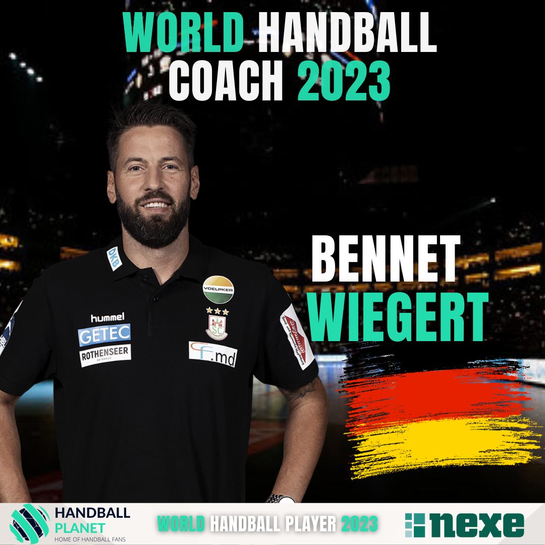 Bennet Wiegert is World Handball Coach 2023 #handball @scmagdebu Https ://www.handball-planet.com/bennet-wiegert-is-world-handball-coach-2023/