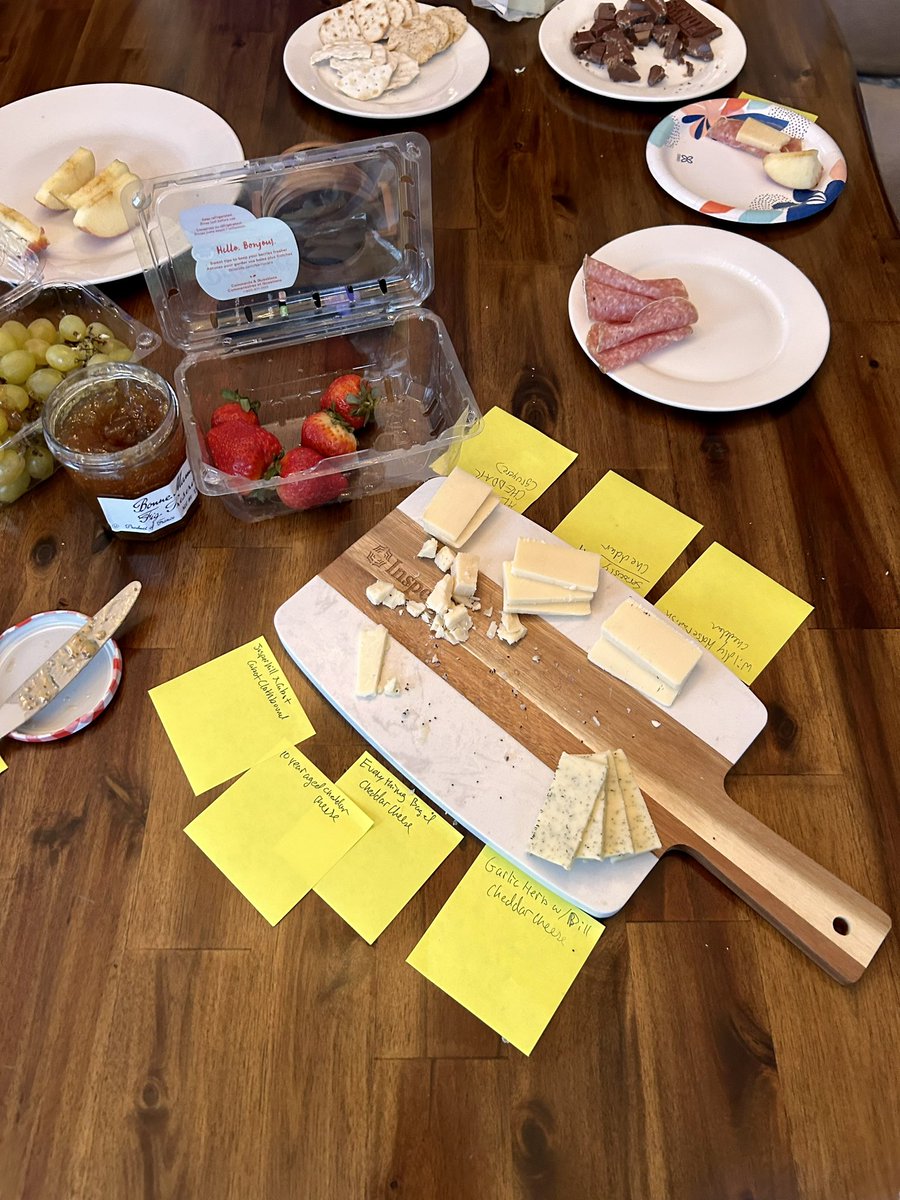 We take our afternoon snack breaks very seriously 🧀🍎