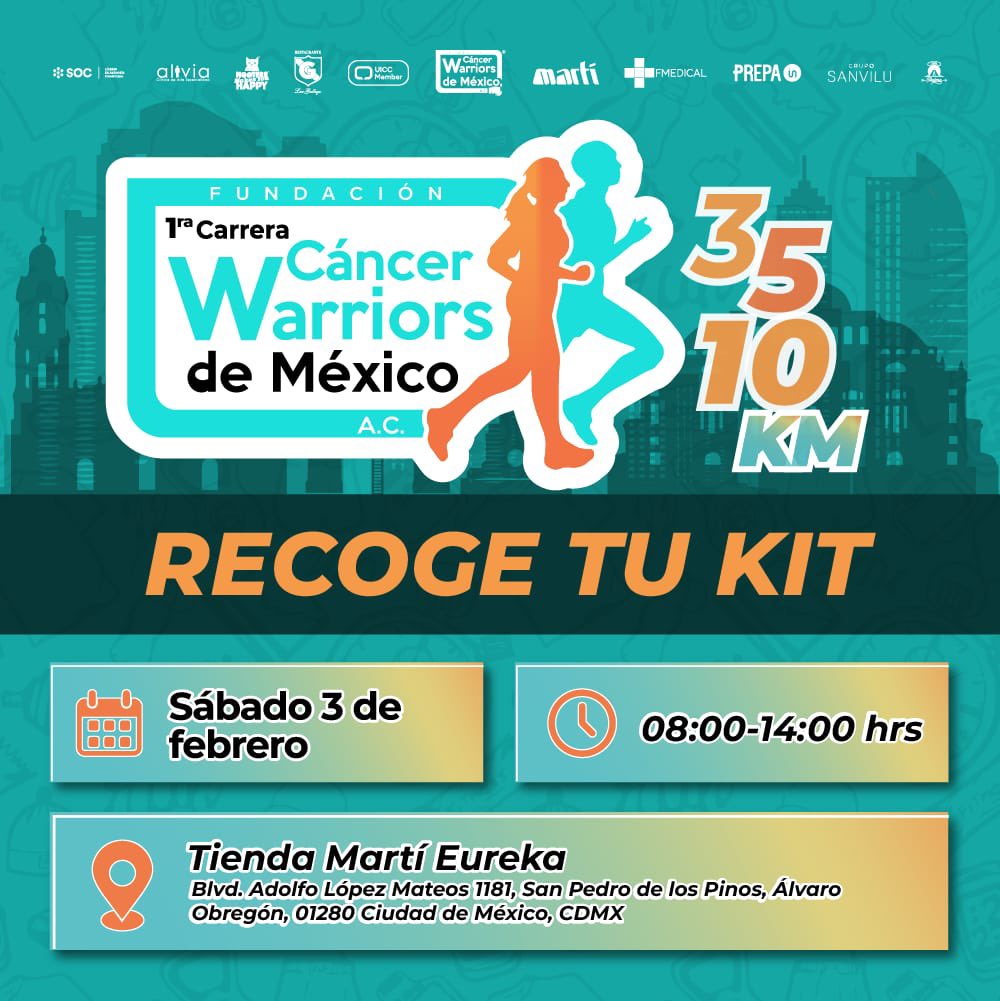 funsamex_org's tweet photo. 🚨¡ATENCIÓN! #EntregaDeKits
Te dejamos toda la información para que acudas a la entrega de paquetes este sábado 3 de febrero de 2024.
Te esperamos en la Tienda @DeportesMarti Eureka para empezar a vivir la emoción de la Primera carrera deportiva de @cancerwarriors_ por el #DíaMundialContraElCáncer
¡Ahí estaremos parte del equipo de Fundación @cancerwarriors_ !
🗓️ Sábado 3 de febrero de 2024
⏰ 8:00 a.m. a 2:00 p.m.
📍 Tienda Martí Eureka ubicada en Blvd. Adolfo López Mateos 1181, San Pedro de los Pinos, Álvaro Obregón, 01280 Ciudad de México, #CDMX.
#CarreraConCausa #CorreContraElCáncer #WCC #CloseTheCareGap #CuidadosMásJustos #CDMX #México #runners #running #corredor #correr #km #kilometros #CorreConEmoción