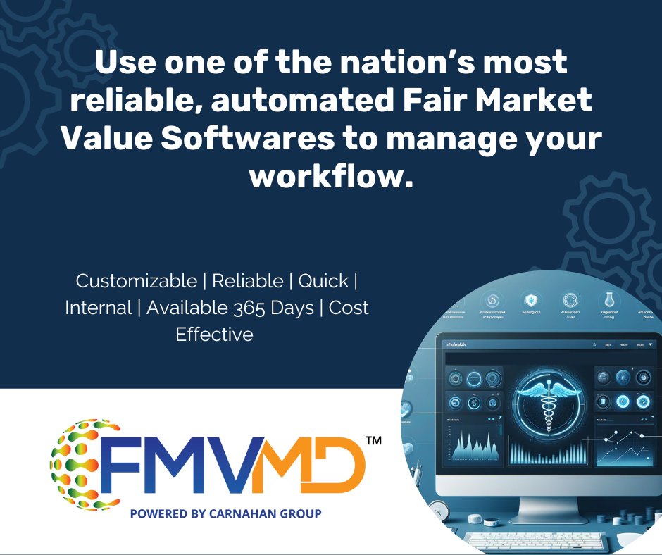 FMVMD™ quickly evaluates physician compensation, including clinical, medical director, on-call, administrative, and academic fees for fair market value and commercial reasonableness. 

To learn more visit fmvmd.com
