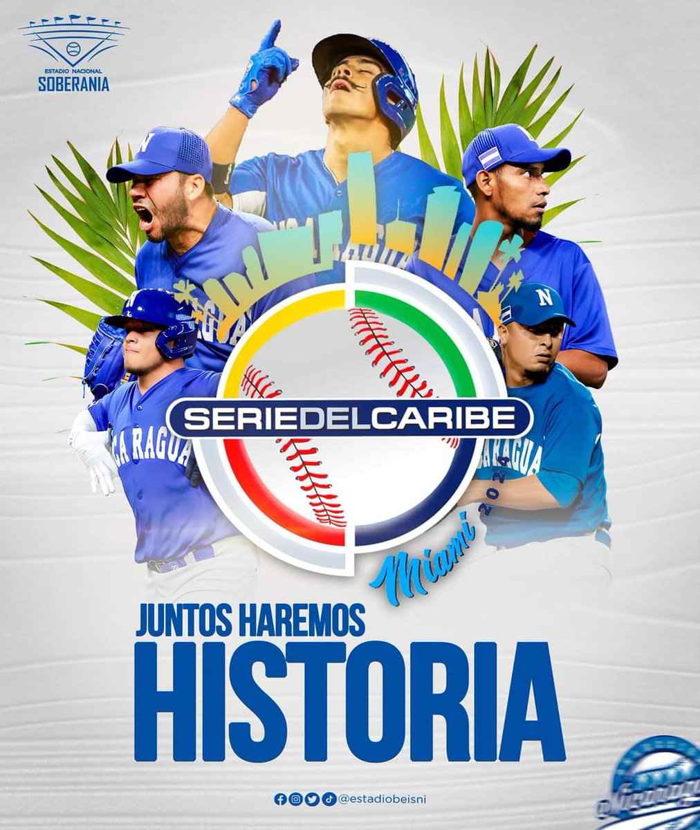 💥 Todos juntos apoyando a la Selección Nacional de Béisbol de Nicaragua  🇳🇮 rumbo a la #SeriedelCaribe 🌴⚾
#EstadioNacionalSoberania 🏟️
#Nicaragua