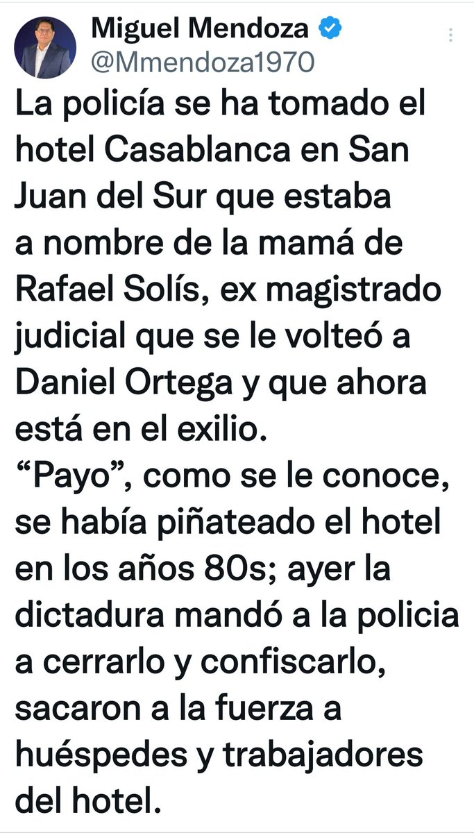 <a href="/laprensa/">LA PRENSA Nicaragua</a> Como que aquí desmienten lo que publicaste <a href="/Mmendoza1970/">Miguel Mendoza</a> . Editaste la parte donde habías escrito que el sandinismo lo hizo, pero lo de la piñata no, te van a regañar 😐 ya sabes para la próxima no metas al sandinismo,  solo a Ortega y Murillo y tampoco hables de las piñatas o